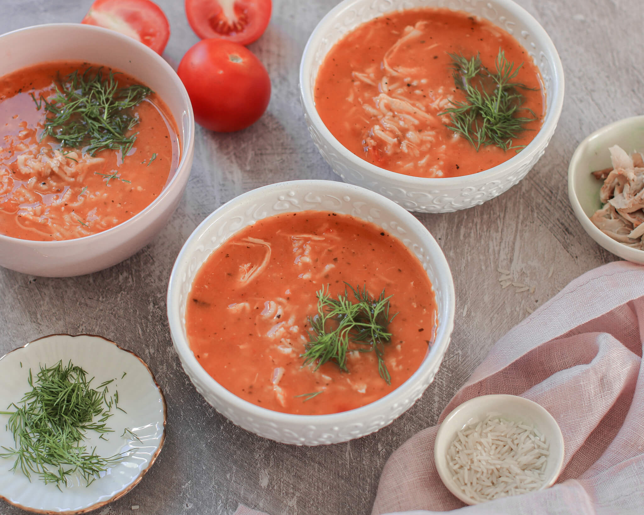 pomidoru sriuba su ryziais