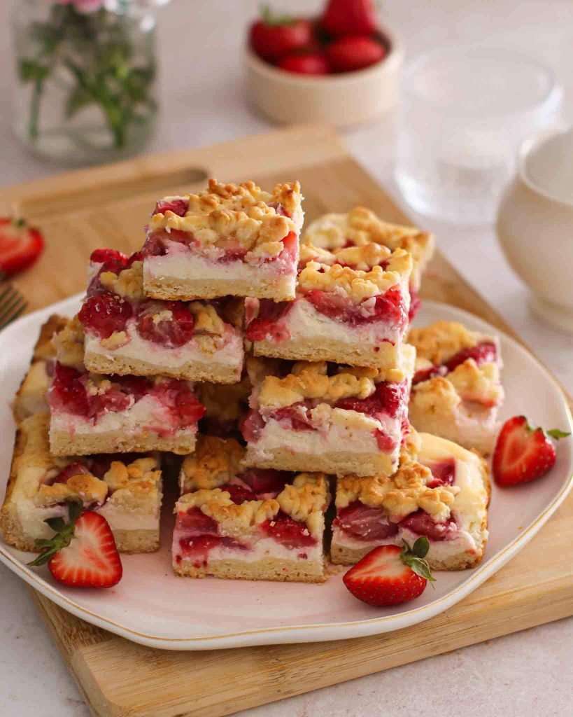 Trupininis braškių pyragas