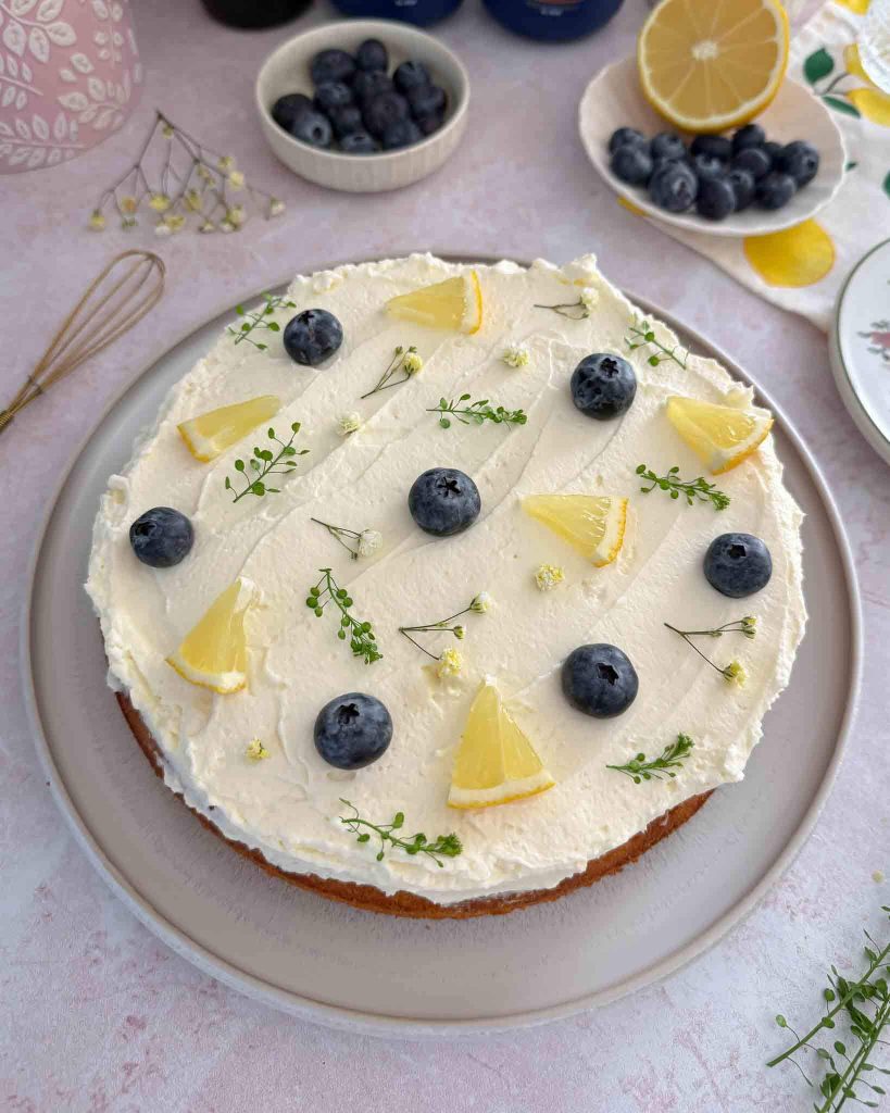 Citrininis pyragas su maskarpone